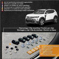 Osłona maski do Dacia Duster III (DJF) 2024- | Czarny ABS
