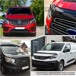 Bonnet guard for Dacia Duster III (DJF) 2024- | Black ABS plastic Shiny