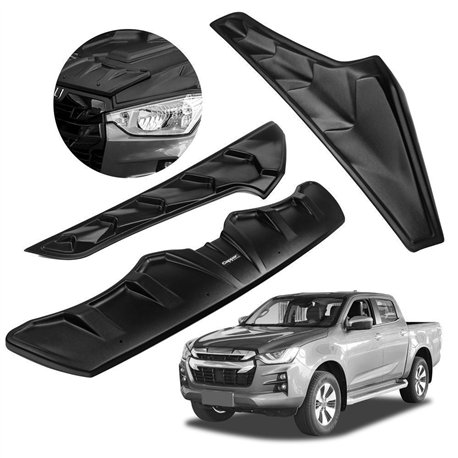 Split bonnet guard for Isuzu D-max III (RG01 | BTF) PRE-FL 2020-2024 ABS