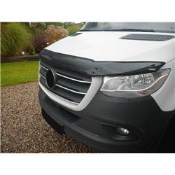 Bonnet guard for Mercedes Sprinter (W907 | W910) 2018- Black ABS Shiny