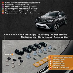 Bonnet guard for Dacia Duster II (HM | SR) 2018-2024 Black ABS Shiny