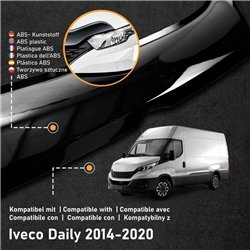Bonnet guard for Iveco Daily III (E6) 2014- | Black ABS plastic Shiny