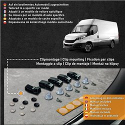 Osłona maski do Iveco Daily III (E6) 2014- | Czarny ABS