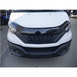 Bonnet guard for Iveco Daily III (E6) 2014- | Black ABS plastic Shiny