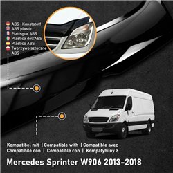 Bonnet guard for Mercedes Sprinter (W906 | NCV3) FL 2013-2018 Black ABS