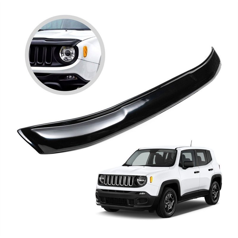 Osłona maski do Jeep Renegade I (BU) 2014-2025 | Czarny ABS
