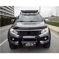 Osłona maski do Fiat Fullback I (502) 2016-2020 | Czarny ABS