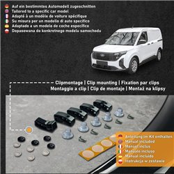 Osłona maski do Ford Transit Courier II (V769) 2023- | ABS