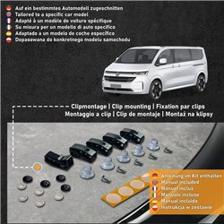 Osłona maski do Volkswagen VW Caravelle (T7) 2025- | Czarny ABS