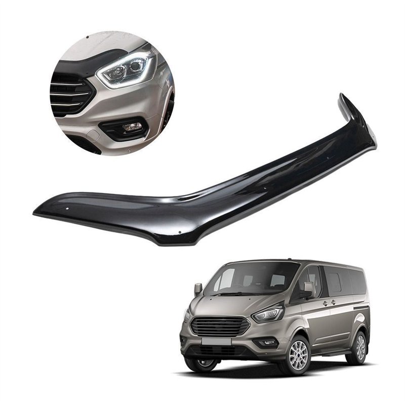 Bonnet guard for Ford Tourneo Custom I (V362) FL 2018-2023 | Black ABS