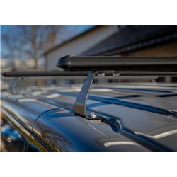 Roof rack for Volkswagen VW Multivan (T7) 2021- | Heavy Duty Black Aluminum