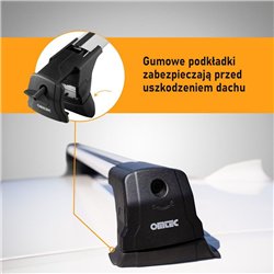Bagażnik dachowy do Mercedes C-Klasa Sedan (W204) 4D 2007-2013