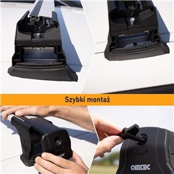 Bagażnik dachowy do Mercedes C-Klasa Sedan (W204) 4D 2007-2013