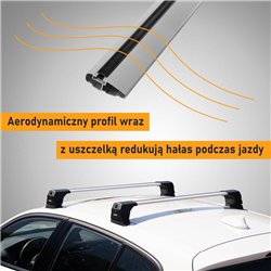 Bagażnik dachowy do Mercedes C-Klasa Sedan (W204) 4D 2007-2013