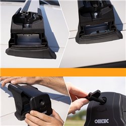 Bagażnik dachowy do Mercedes C-Klasa Sedan (W204) 4D 2007-2013