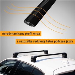 Bagażnik dachowy do Mercedes C-Klasa Sedan (W204) 4D 2007-2013