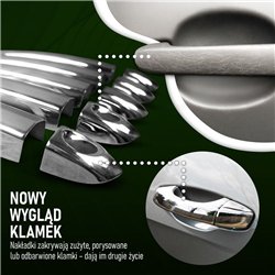 Nakładki na klamki do Toyota Proace II Verso 5D 2016- stal