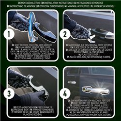 Handle covers for Ford Transit VII (V363) 2014- | Chrome steel Polished