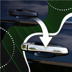 Handle covers for Ford Transit VII (V363) 2014- | Chrome steel Polished