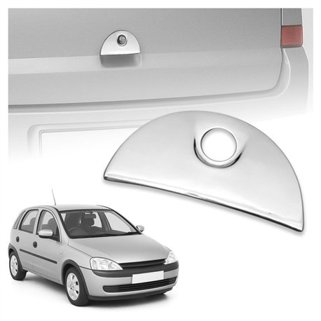 Tailgate handle cover for Opel Corsa Hatchback C (X01) 5D 2000-2006 | steel