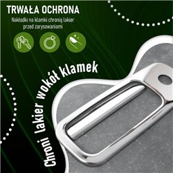Tailgate handle cover for Opel Corsa Hatchback C (X01) 5D 2000-2006 | steel