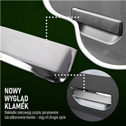 Tailgate handle cover for Opel Meriva A (X01) 2003-2010 | Chrome steel