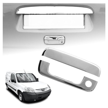 Tailgate handle cover for Peugeot Partner I (M59) FL 2002-2008 | steel