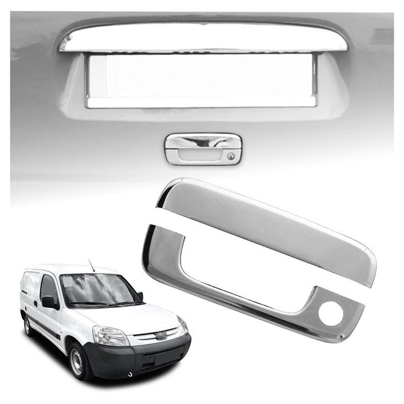 Tailgate handle cover for Peugeot Partner I (M59) FL 2002-2008 | steel