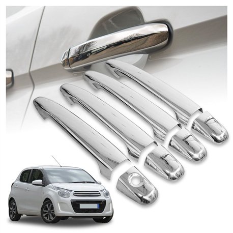 Nakładki na klamki do Citroen C1 Hatchback II 3D 2014-2021 stal