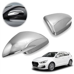 Mirror housing for Hyundai i30 Hatchback III (PDE) 5D 2016- | Chrome steel