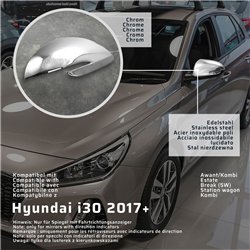 Mirror housing for Hyundai i30 Station Wagon III (PDE) Kombi 2017- | steel