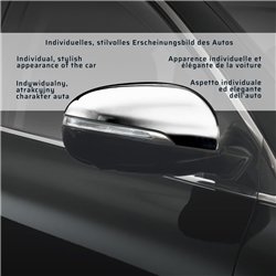 Mirror housing for KIA Sorento III (UM) 2015-2020 | Chrome steel Polished