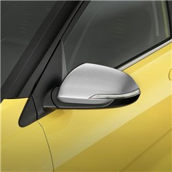 Mirror housing for KIA Stonic I (YB) 2017- | Silver Stainless steel Brushed