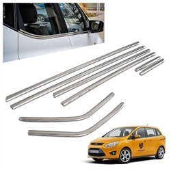 Listwy pod szyby boczne do Ford Grand C-Max II 2010-2019 stal