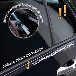 Listwy pod szyby boczne do Ford Grand C-Max II 2010-2019 stal