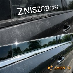 Listwy pod szyby boczne do Ford Grand C-Max II 2010-2019 stal
