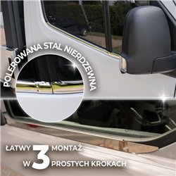 Listwy pod szyby boczne do Ford Grand C-Max II 2010-2019 stal