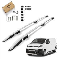 Roof rails for Citroen Jumpy III MEDIUM H1 2016- SKYPORT Aluminum Plastic