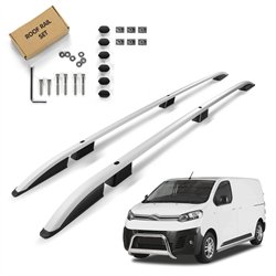 Roof rails for Citroen Dispatch III MEDIUM H1 2016- Aluminum Plastic