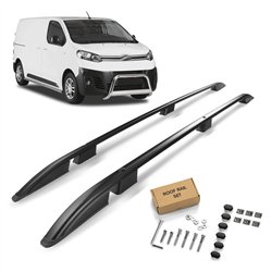Roof rails for Citroen Jumpy III MEDIUM H1 2016- SKYPORT Aluminum Plastic