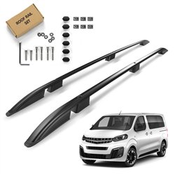 Roof rails for Opel Zafira Life I MEDIUM H1 (L2 M) 2019- Aluminum Plastic