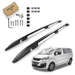 Roof rails for Peugeot Traveller I MEDIUM H1 2016- SKYPORT Aluminum Plastic