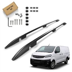 Roof rails for Opel Vivaro C MEDIUM H1 2019- SKYPORT Aluminum Plastic