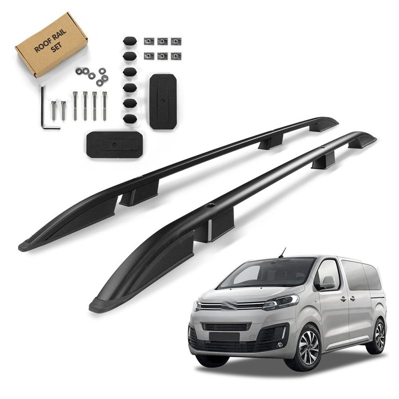 Roof rails for Citroen Spacetourer I SHORT H1 2016- Aluminum Plastic