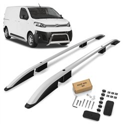 Roof rails for Citroen Jumpy III SHORT H1 2016- SKYPORT Aluminum Plastic