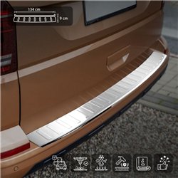 Listwa tylnego zderzaka Volkswagen VW Multivan 2019-2022 | stal