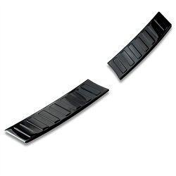 Rear bumper trim for Opel Mokka B (U) 2021- | Black chrome steel Piano