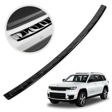 Rear bumper trim for Jeep Grand Cherokee V (WL74) 2022- | steel Piano