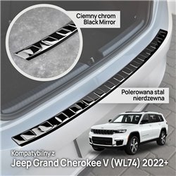 Rear bumper trim for Jeep Grand Cherokee V (WL74) 2022- | steel Piano