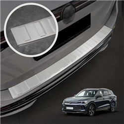 Rear bumper trim for Volkswagen VW Tiguan III (CT) 2024- | Silver steel